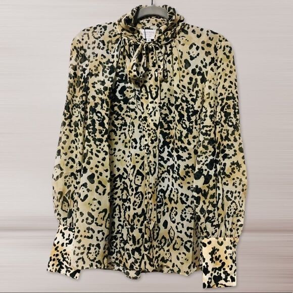 La Ligne Animal Print Blouse - Picture 7 of 16